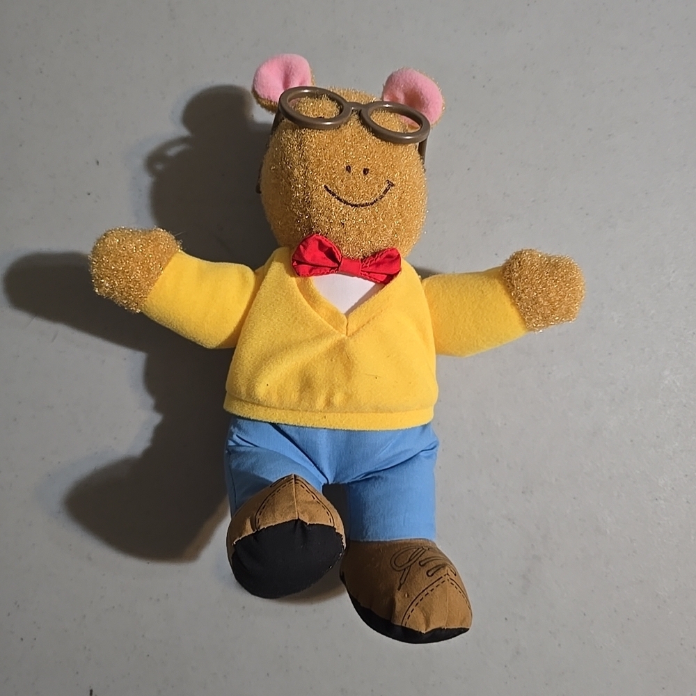 Kids Plush Toy with Glasses - Yellow and Blue